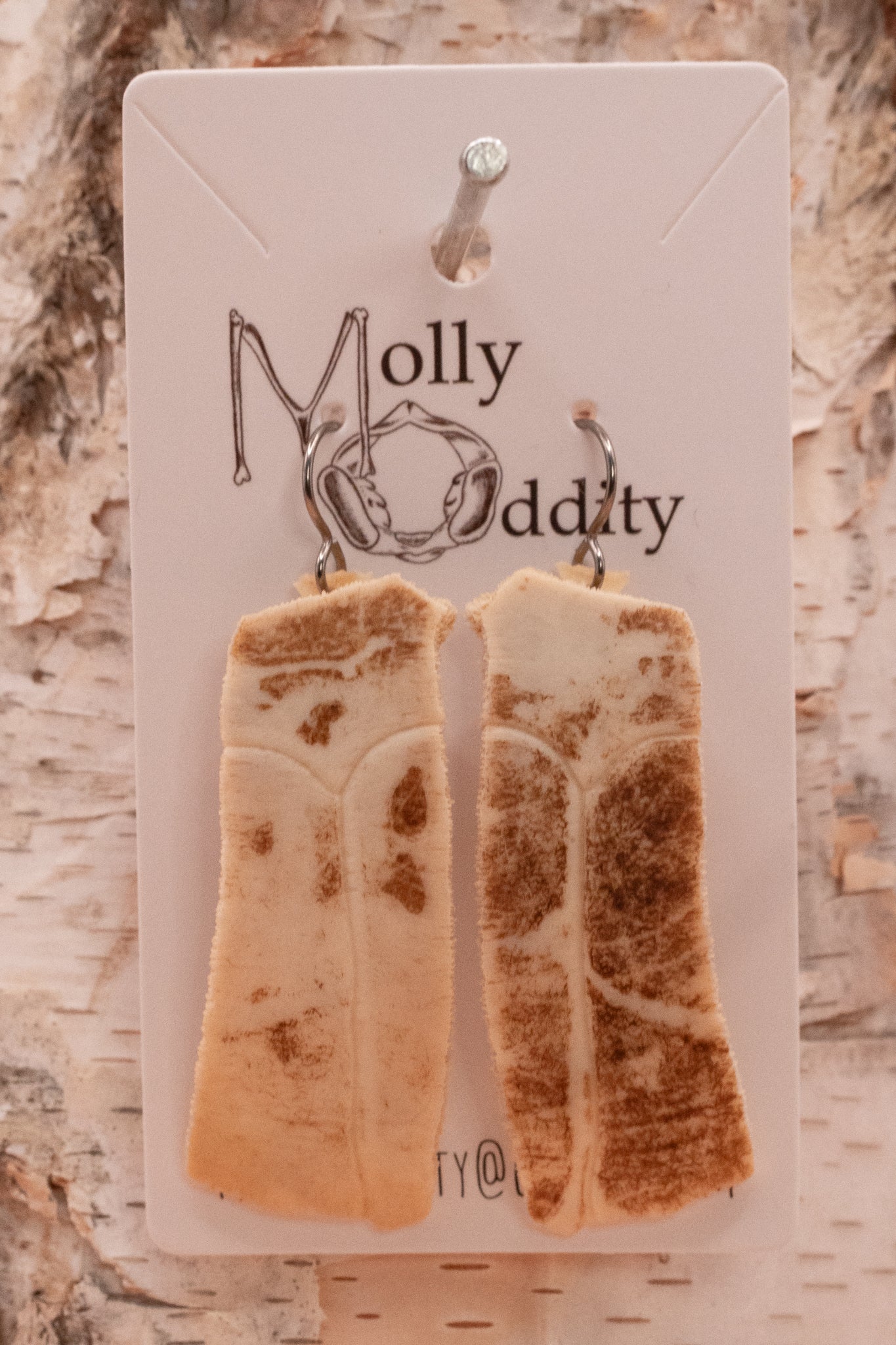 Long Turtle Shell Earrings