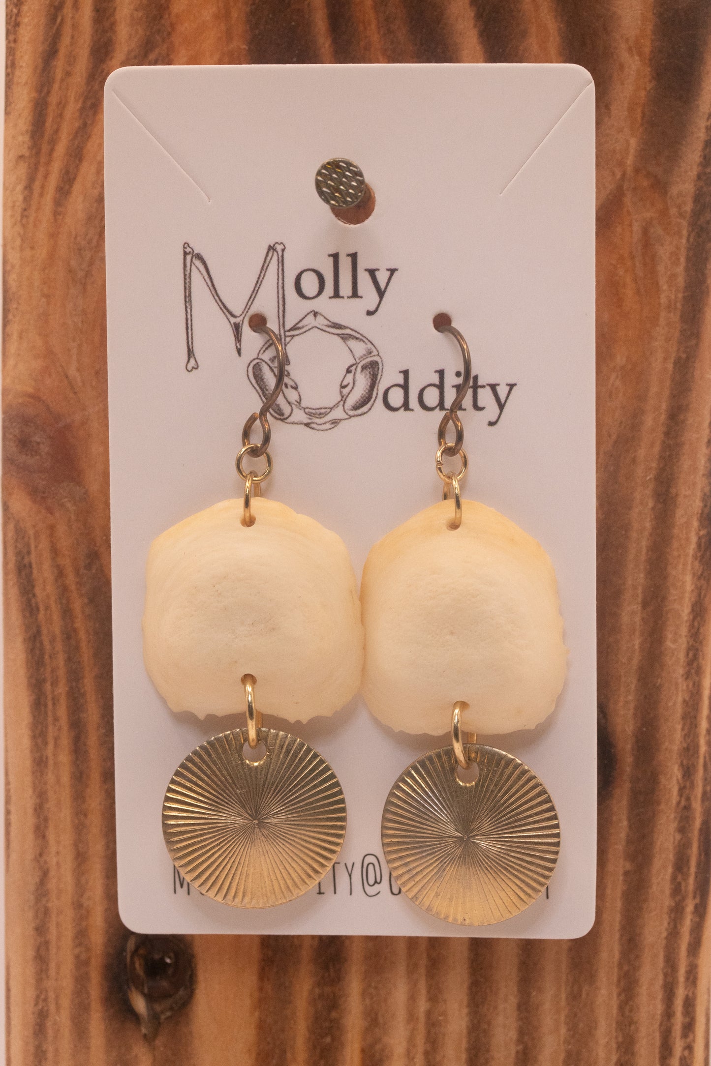 End Cap & Laser Disc Earrings