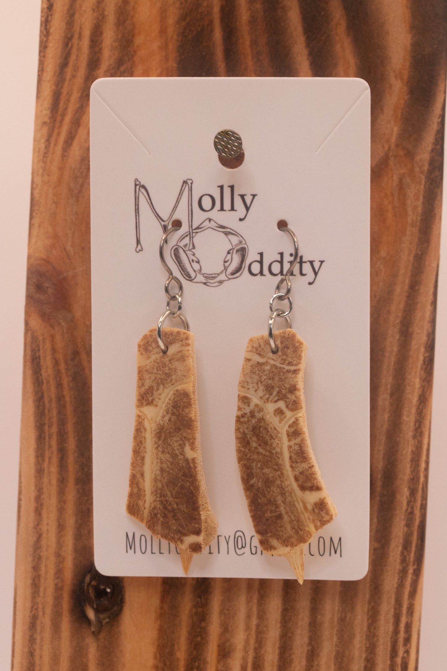 Long Turtle Shell Earrings