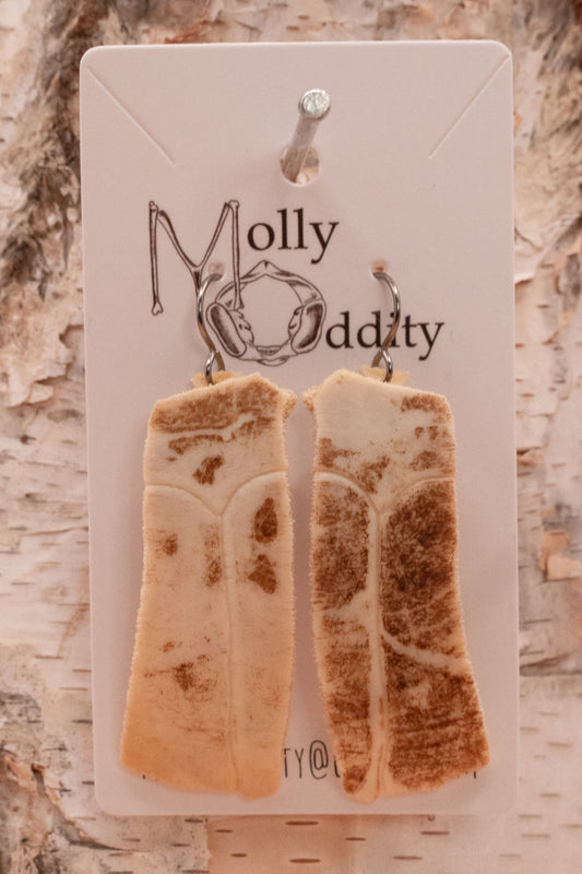 Long Turtle Shell Earrings