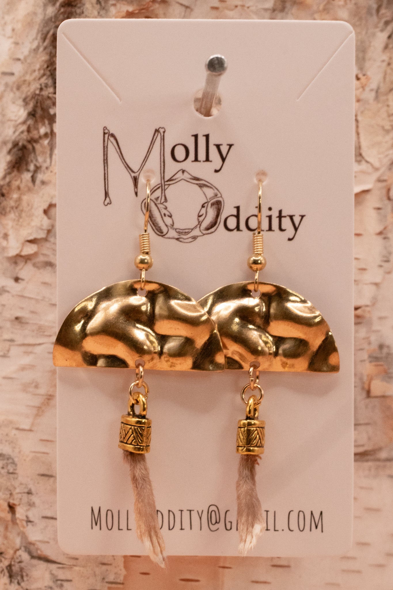 Small Rodent Paw Earrings