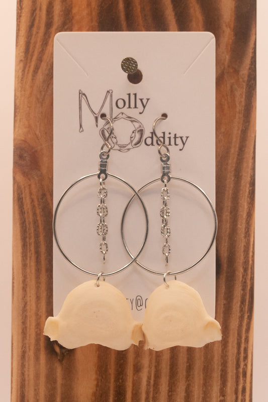 End Cap & Ring with Chain Earrings