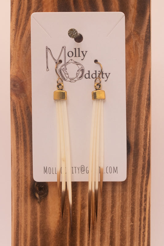 Quill & Smooth Cap Earrings