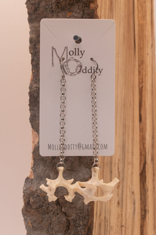 Vertebrae & Chain Earrings