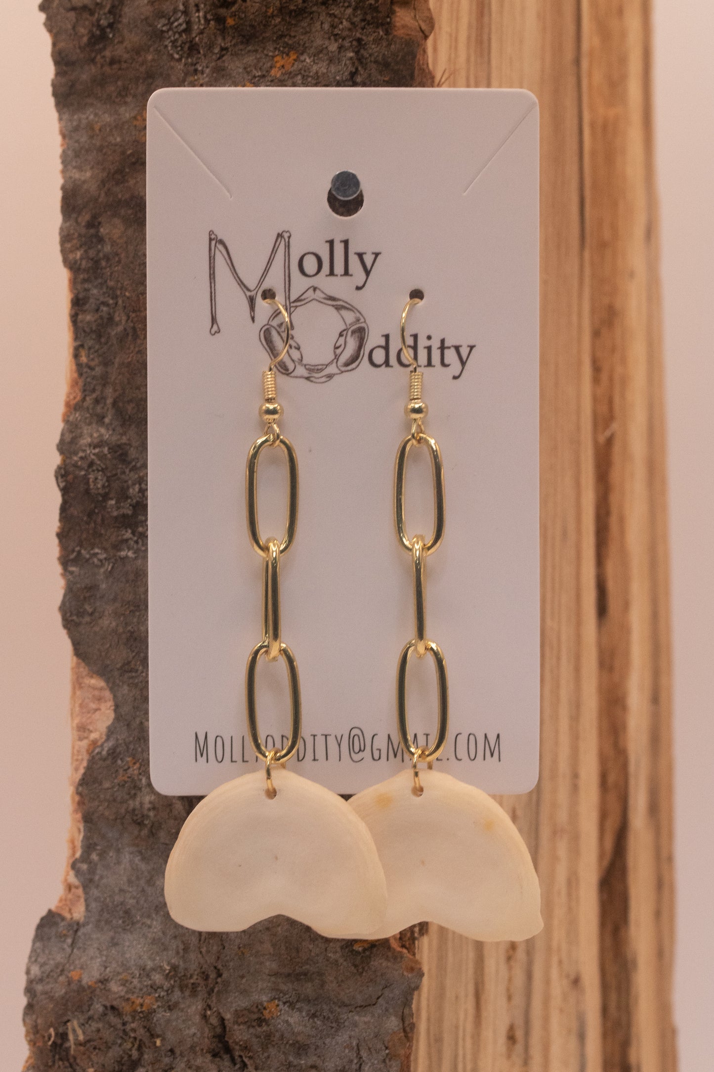 End Cap & Chain Earrings