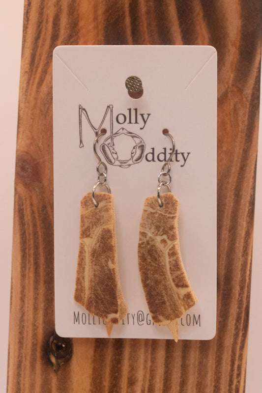 Long Turtle Shell Earrings
